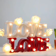 Load image into Gallery viewer, 3D Love Heart LED Letter Lamps