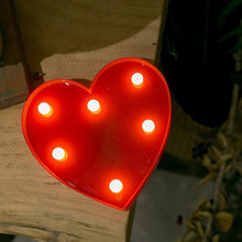 Load image into Gallery viewer, 3D Love Heart LED Letter Lamps