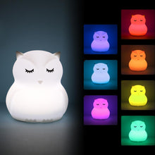 Load image into Gallery viewer, Mini Owl RGB LED Night Light
